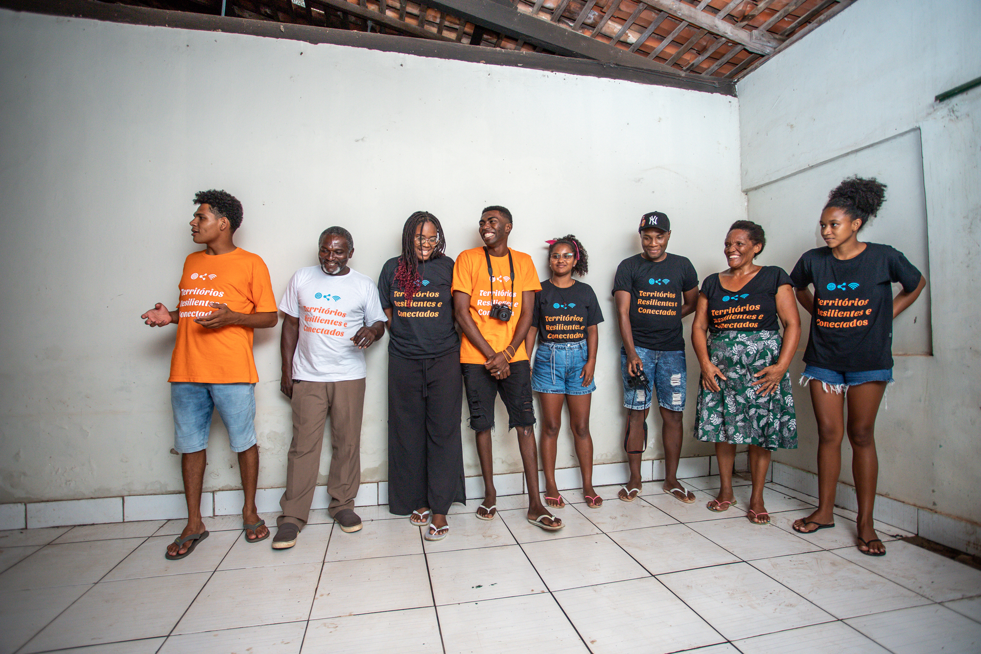 Jovens do projeto Territórios Resilientes e Conectados